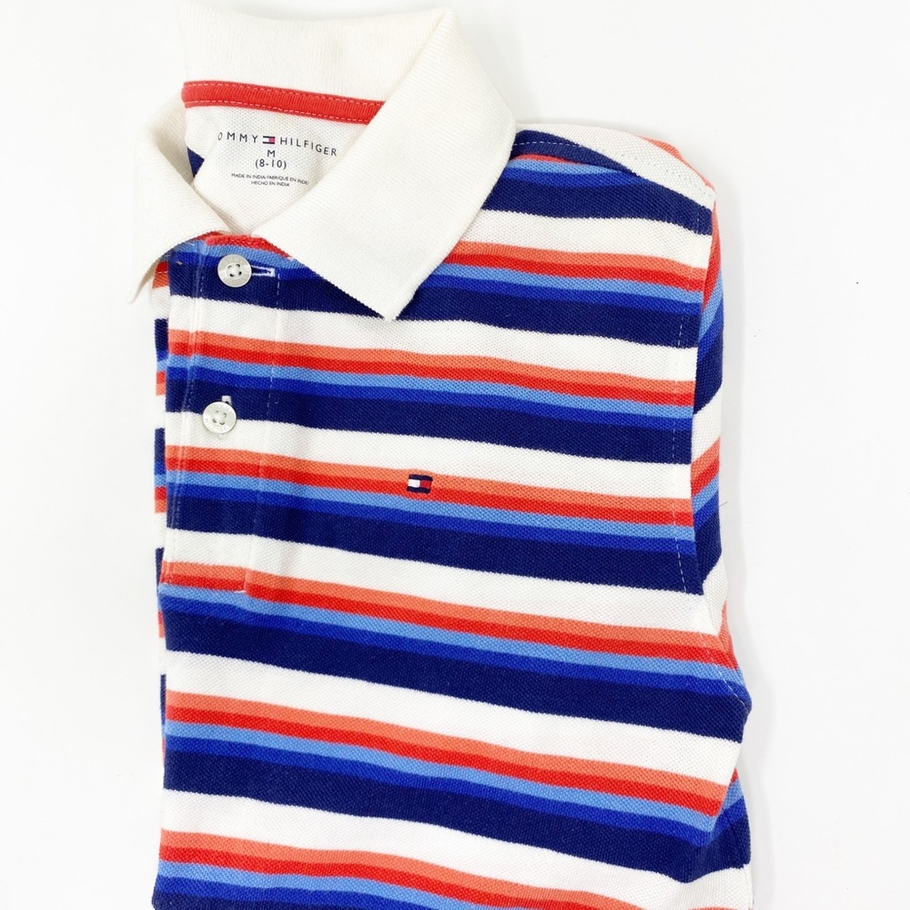 Tommy Hilfiger Polo Short Sleeve Stripe Boys 8-10